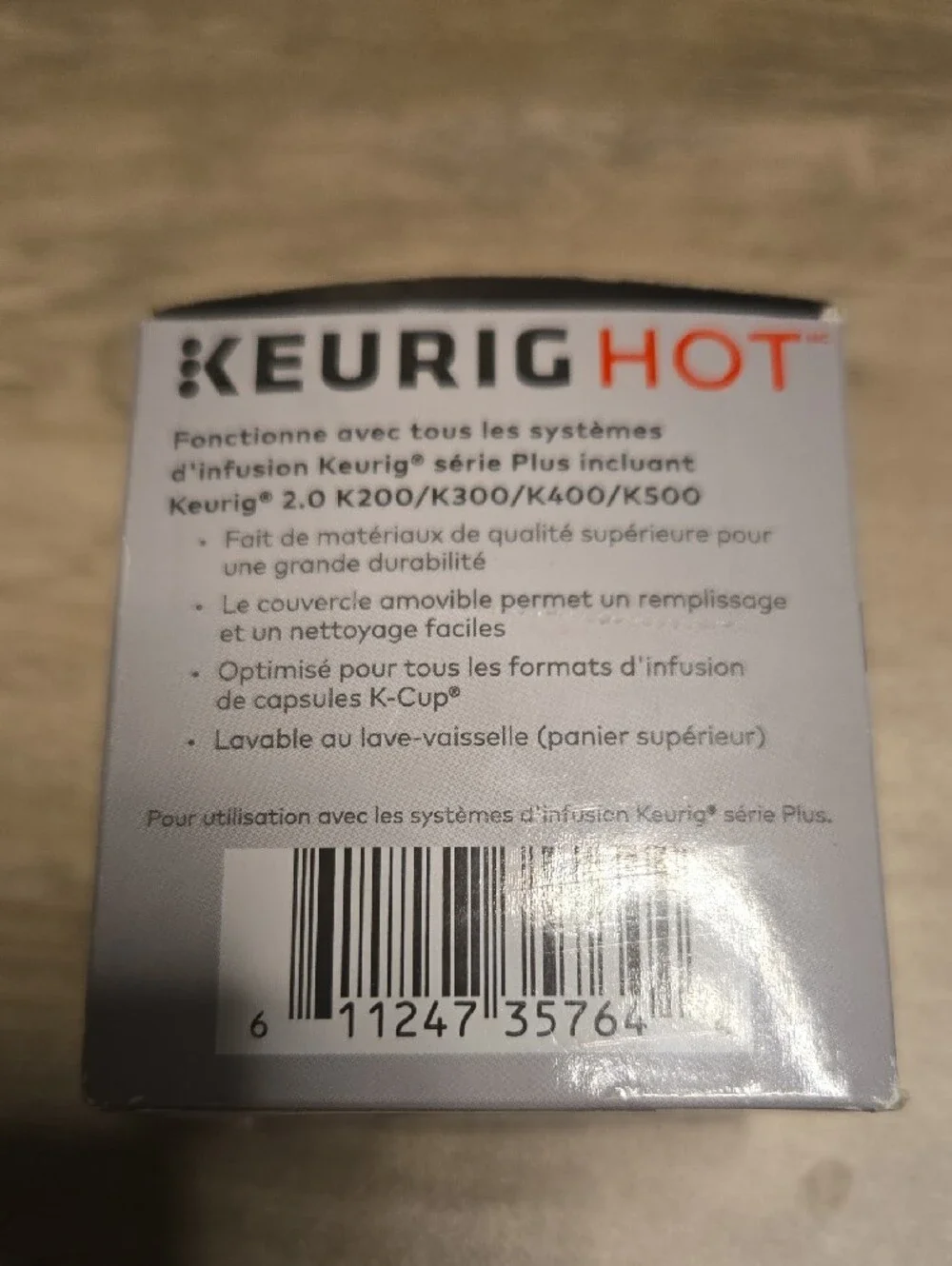 Keurig Hot 2.0 My K-Cup Reusable Coffee Filter - Black with Red Accent